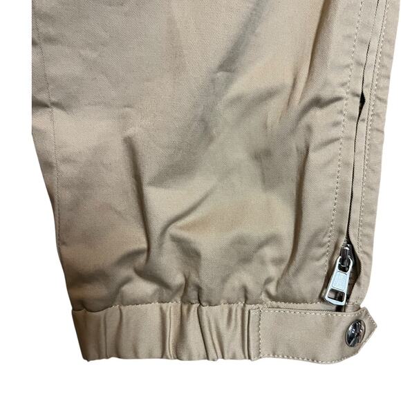 Moncler Gabardine Basic Stretch Drawstring Pants Tan Size 48 IT/US 32 - Picture 8 of 16